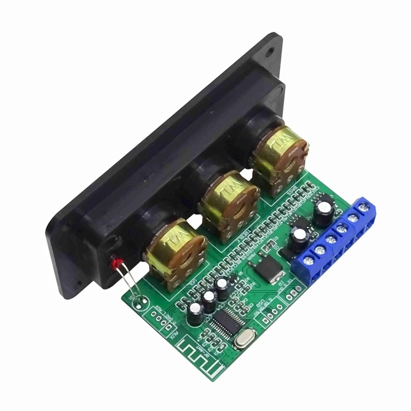 2X Bluetooth Amplifier Power Audio Board 20Wx2 Stereo Amp Sound Amplifiers AUX U Disk Decoder Treble Bass Adjustment