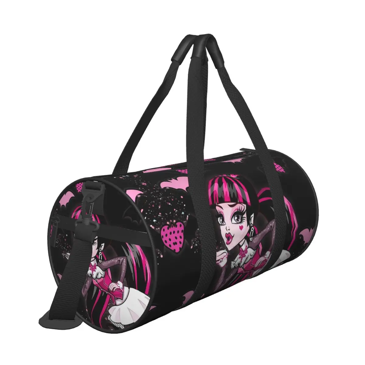 Draculaura Cartoon portátil Gym Bag para homens e mulheres, bolsa de viagem, Fitness Bag, alta, monstro, acessórios esportivos, novidade