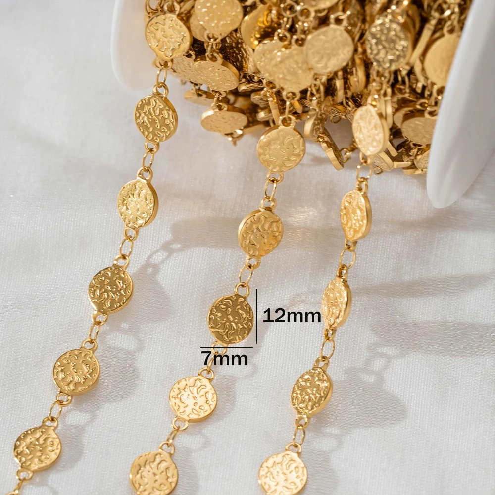 0,5m 1m Edelstahl PVD 18K Gliederketten für DIY-Halsketten, Armbänder, Schmuckherstellung, Großhandel, Ketten für Handarbeiten – Detail 8