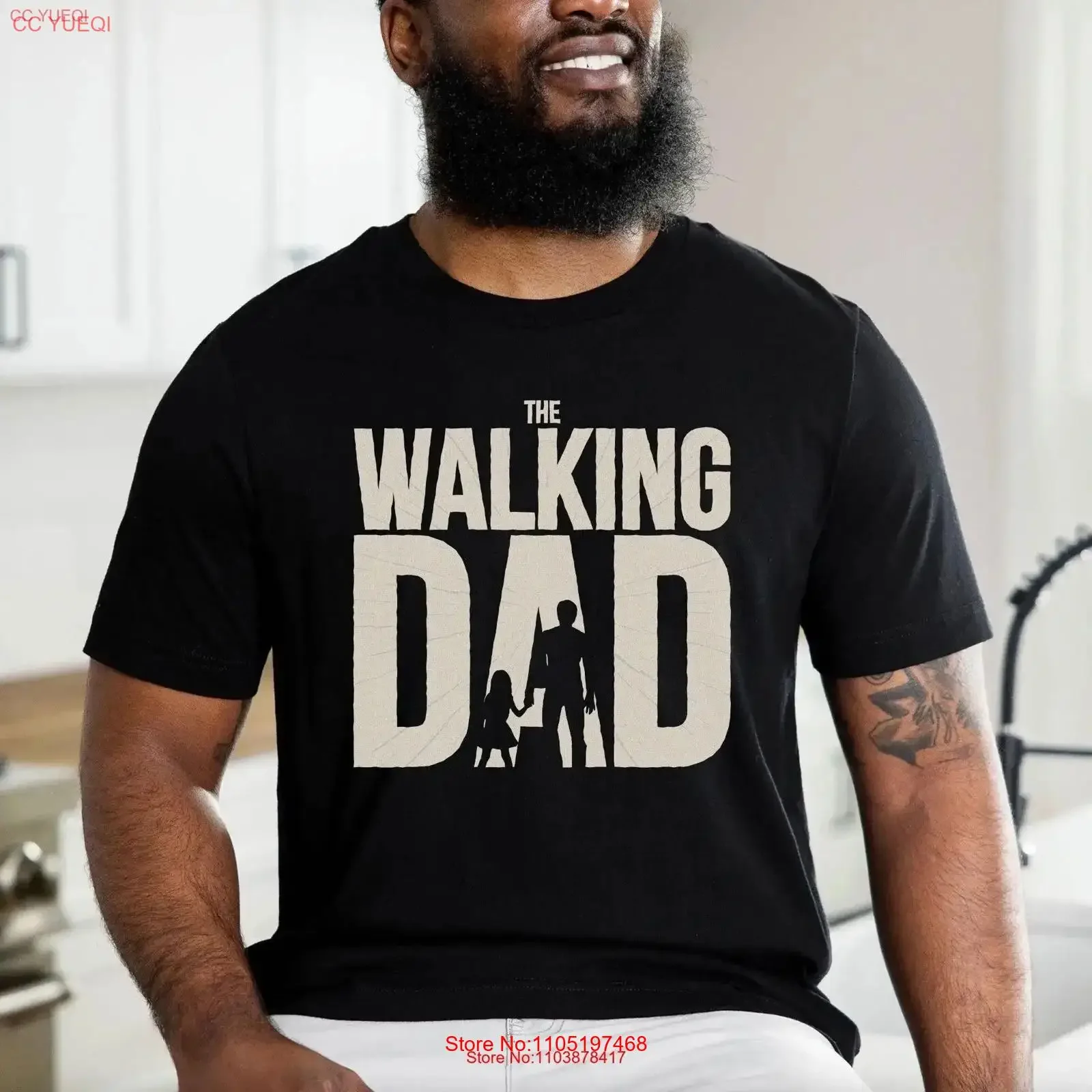 

Футболка «Ходячий папа» на день отца, забавная шутка, идея для поп-культуры, винтажная стираная универсальная уличная одежда, слегка удобная