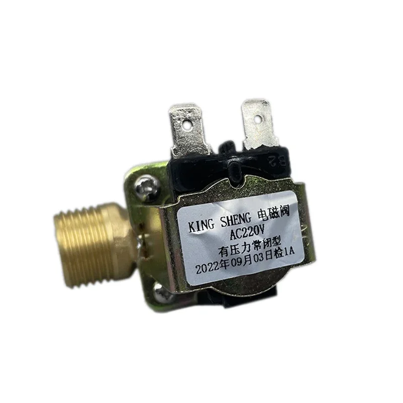 Solenoid Valve 220V DC 12V 24V DN15 G1/2 1/2\'\' Brass Electric Solenoid Valve Normally Closed Water Inlet Switch with Filter