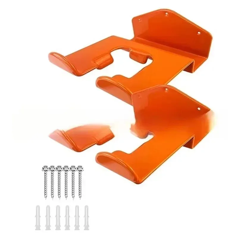 

2pcs Wall Mounted Grass Trimmer Rack Garden Heavy Duty Garage Storage Organizer Multi-purpose Rack for Chainsaw Storage