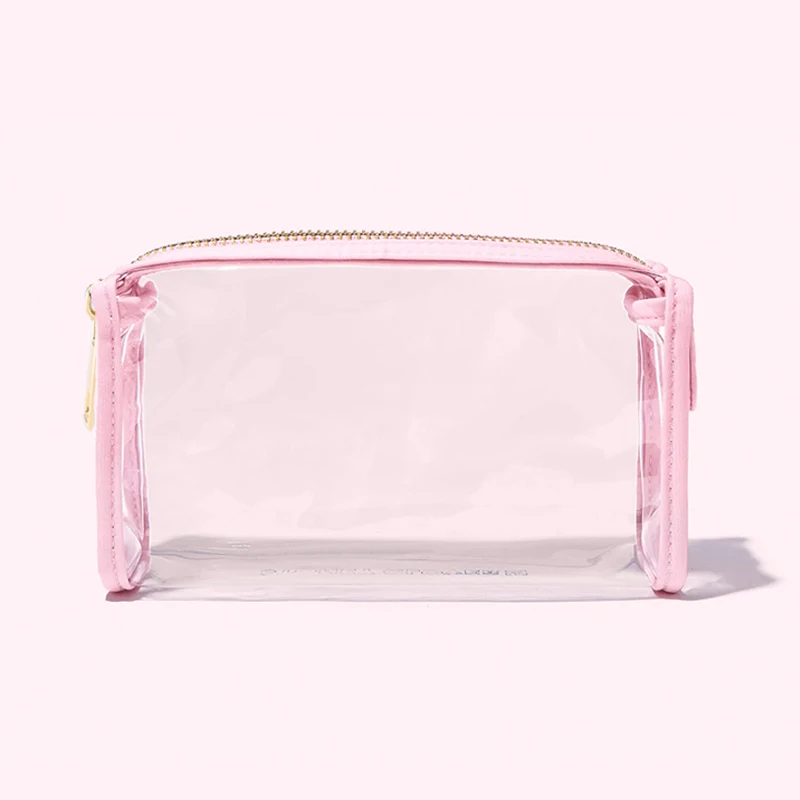 2024 High Quality New Transparent Wash Makeup Bag Travel PVC Waterproof Cosmetic Pouch Organizer Gift