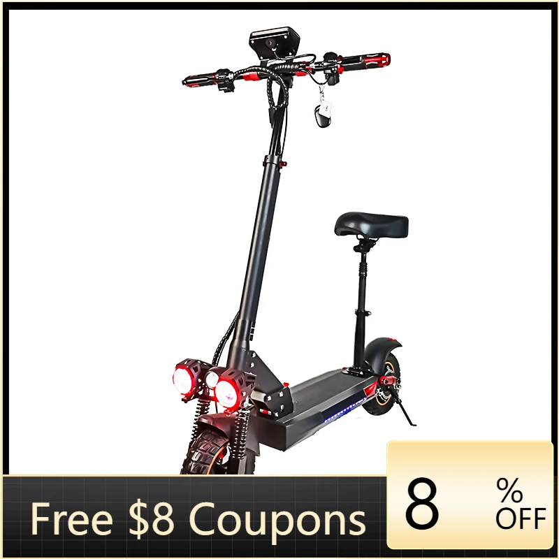 

STLF WJW CJM EU Warehouse Drop Shipping 48v 15ah 800w 50km/h Seat High Speed Offroad Electric Scooter Powerful Escooter Adults E