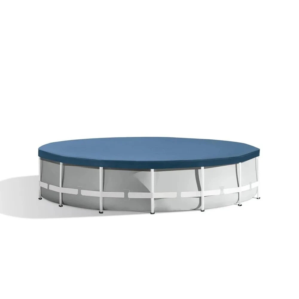15ft x 42in Prism Frame Above Ground Swimming Pool Set with Debris Cover Ladder & 1000 GPH Filter Pump, Custom