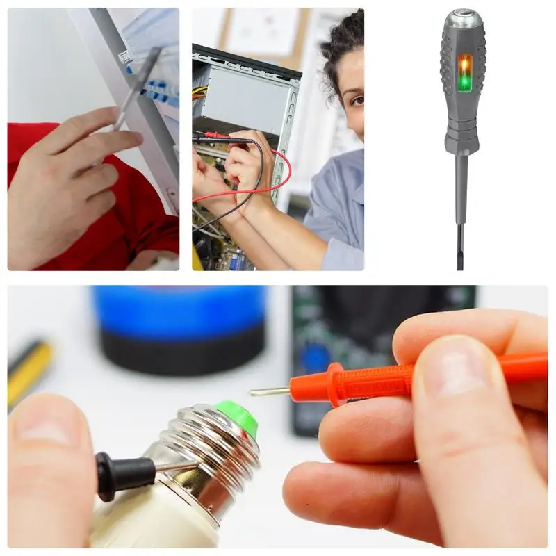 المحمولة يده جهاز قياس الجهد الكهربائي القلم مفك كهربائي اختبار قلم رصاص صفر خط التعريفي كاشف الطاقة الفولتميتر تستر أدوات