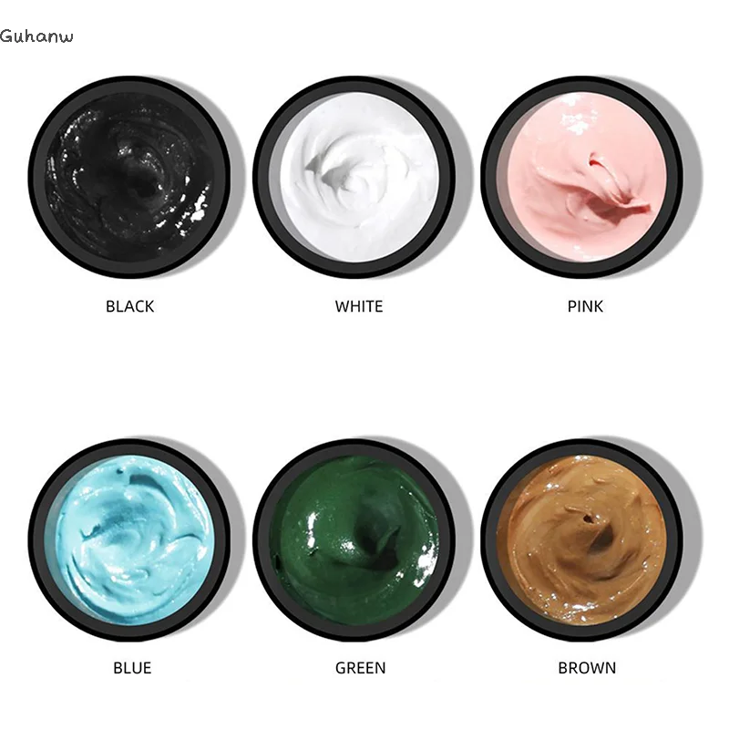 

[WHB]1 Jar Drawing Carving Gel Nail Plaster Effect 3D Sand Texture Relief No Need Wash Gel Polish UV LED Nail Polish