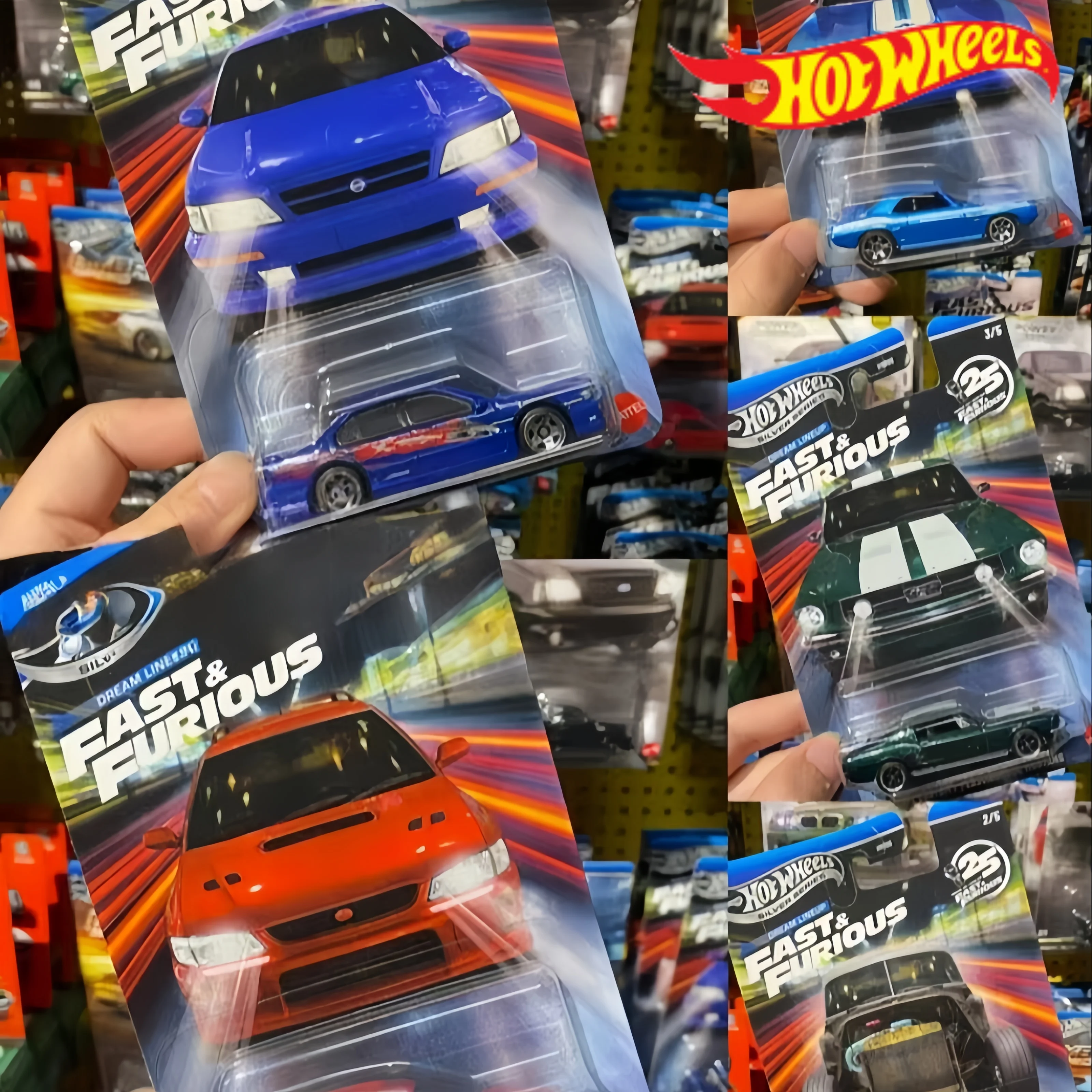 Hot Wheels Fast & Furious Series 1:64 Diecast Cars Subaru Chevy Fleetline Mustang Camaro Nissan Maxima Collectible Gift