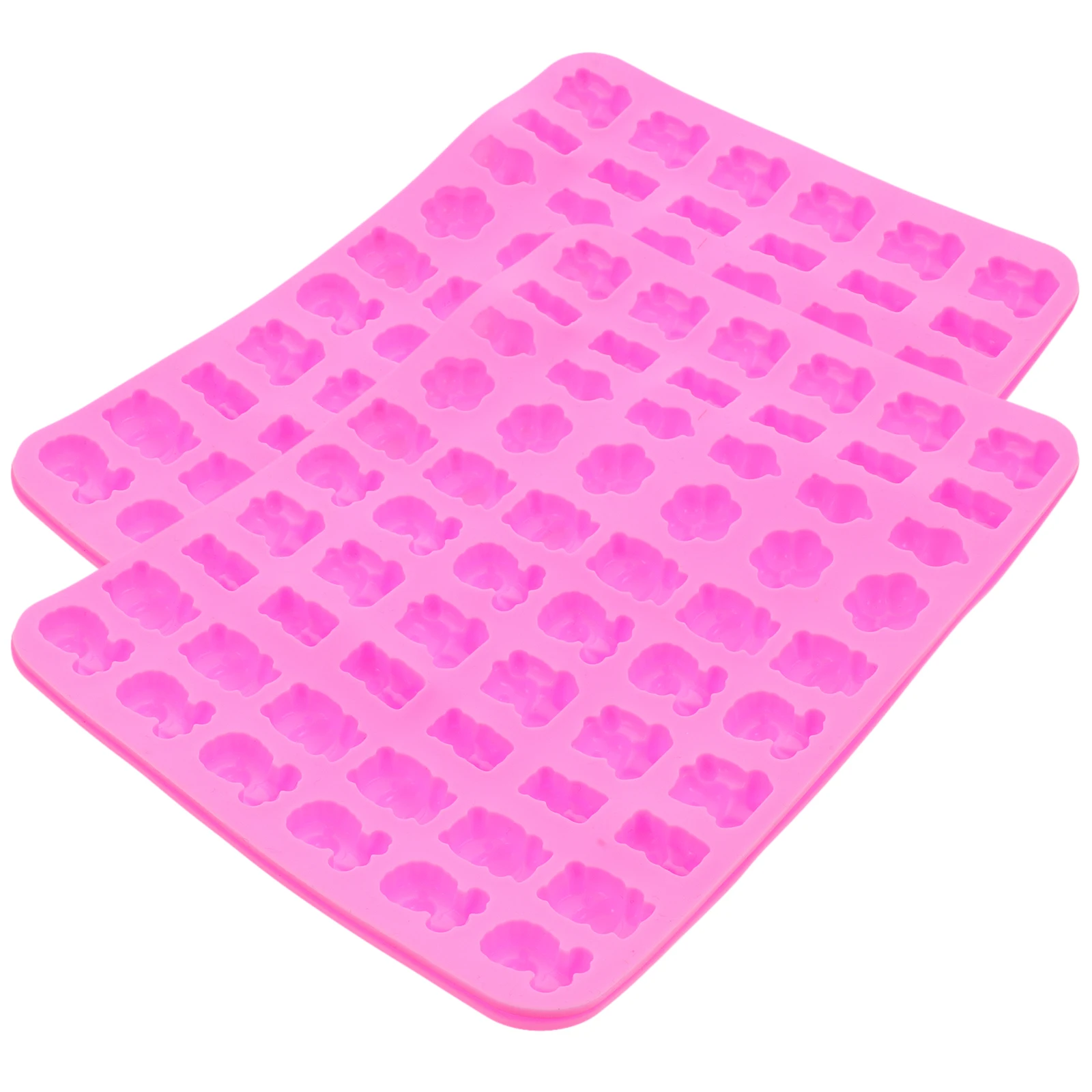 

2pcs Animal Mould Silicone Baking Candy Molds Chocolate Mini Letter Shapes Reusable Easy Demould Wax Beads Making