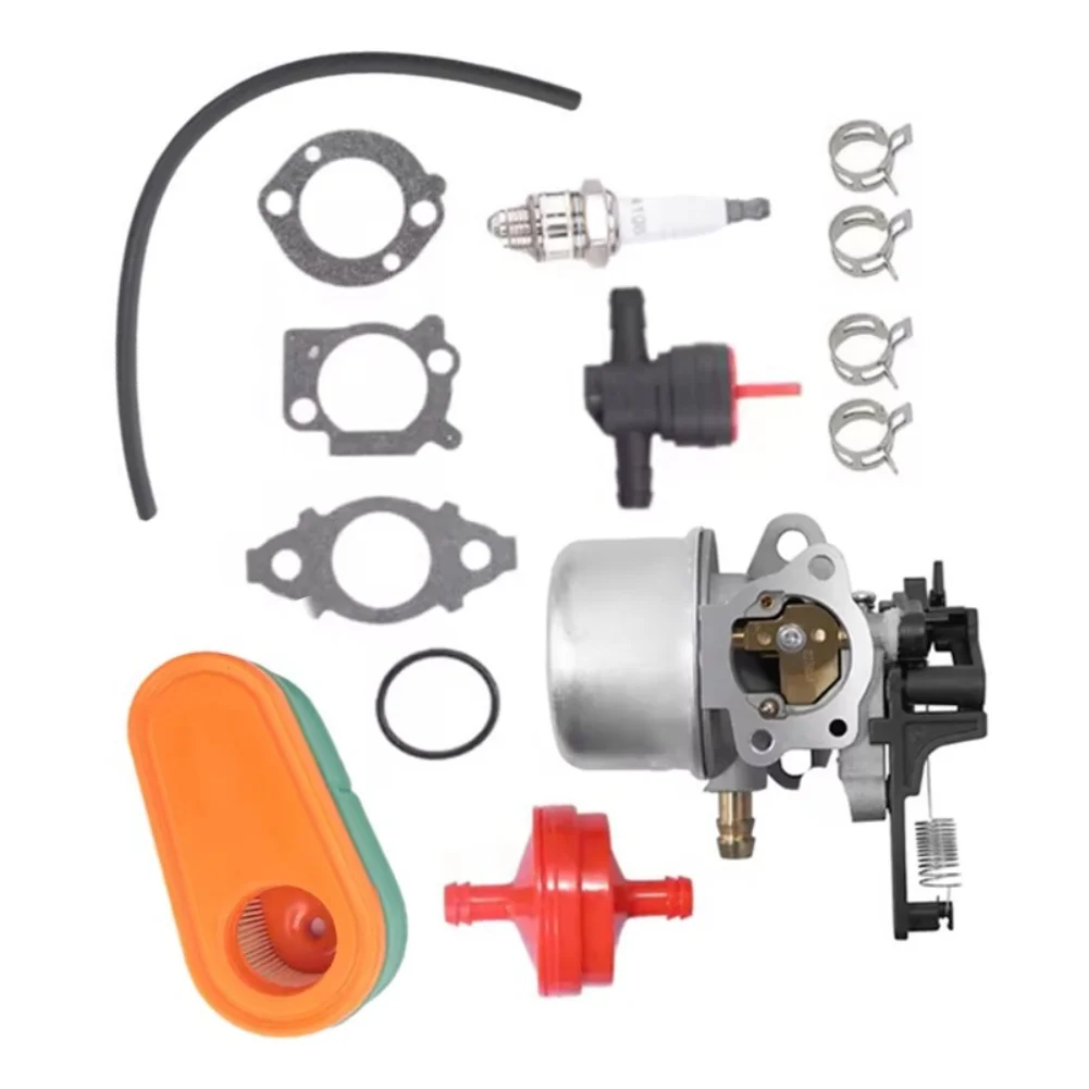 59113For 7 Carburetor with Fuel Line Air Filter Shut Off Valve Fuel Filter O Ring Gaskets Clamps for 190cc Engines