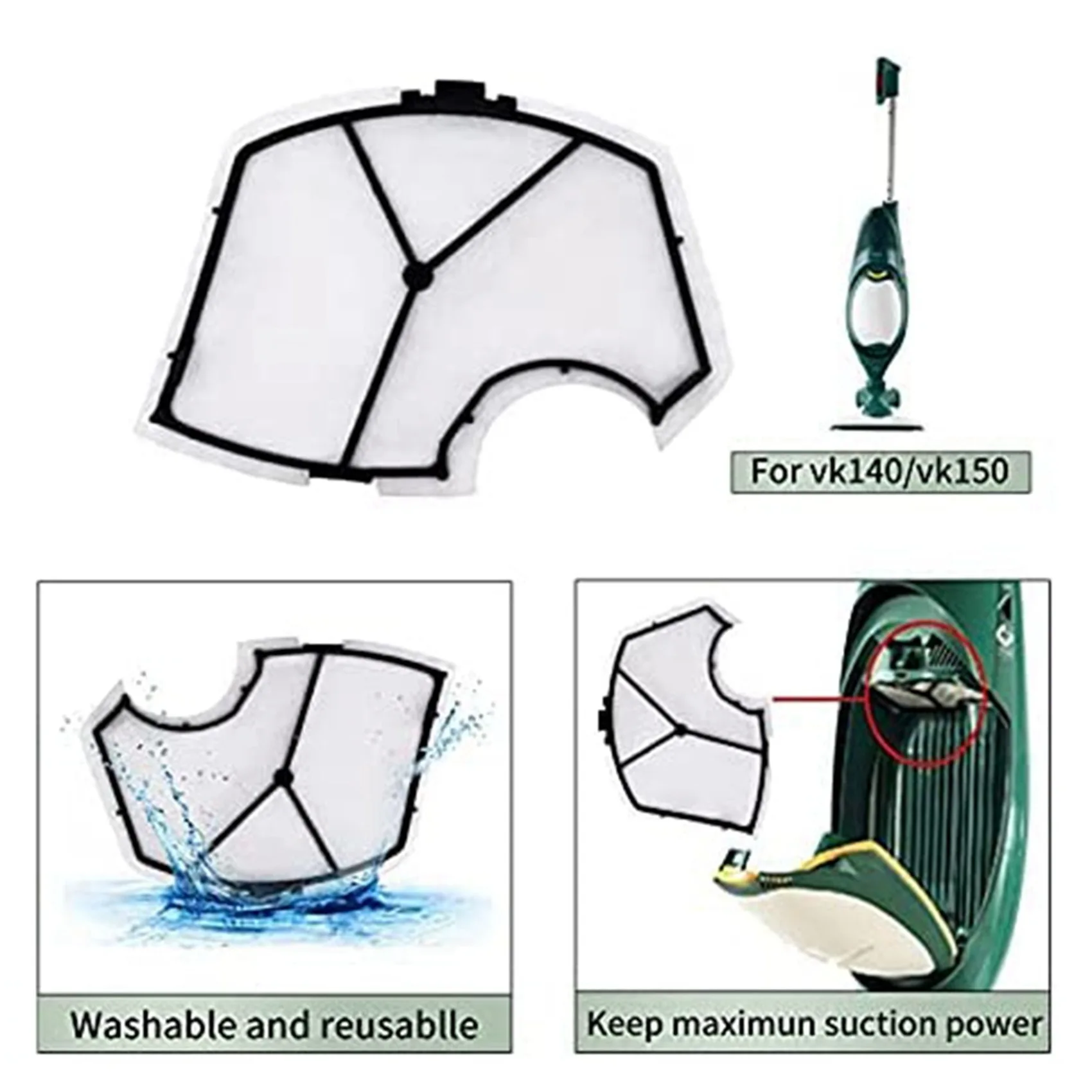 For Kobold Vacuum Cleaner Bag Kit Compatible for Kobold VK140 VK150-A