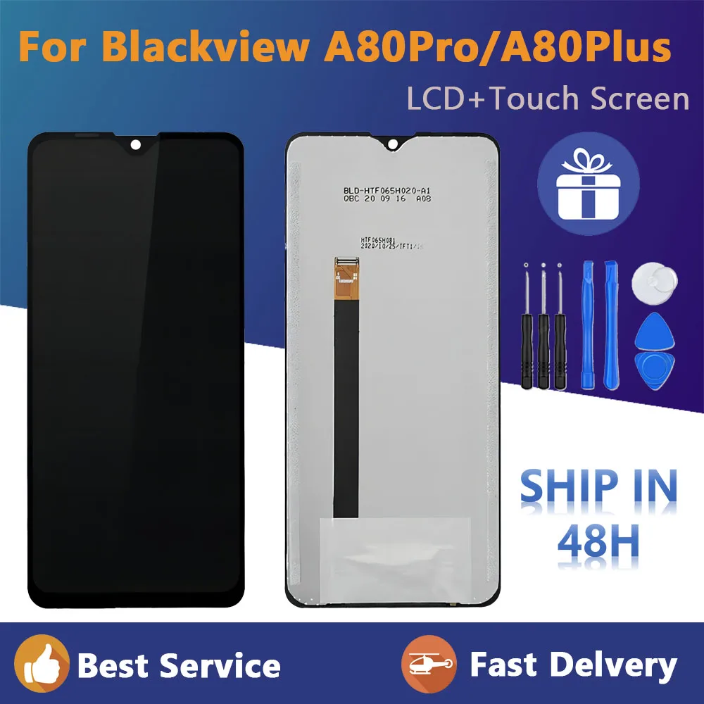 

6.49''For Blackview A80 Pro A80PLUS LCD Display+Touch Screen Digitizer Assembly Repair Parts For A80 Plus Lcd Glass Sensor+Tools