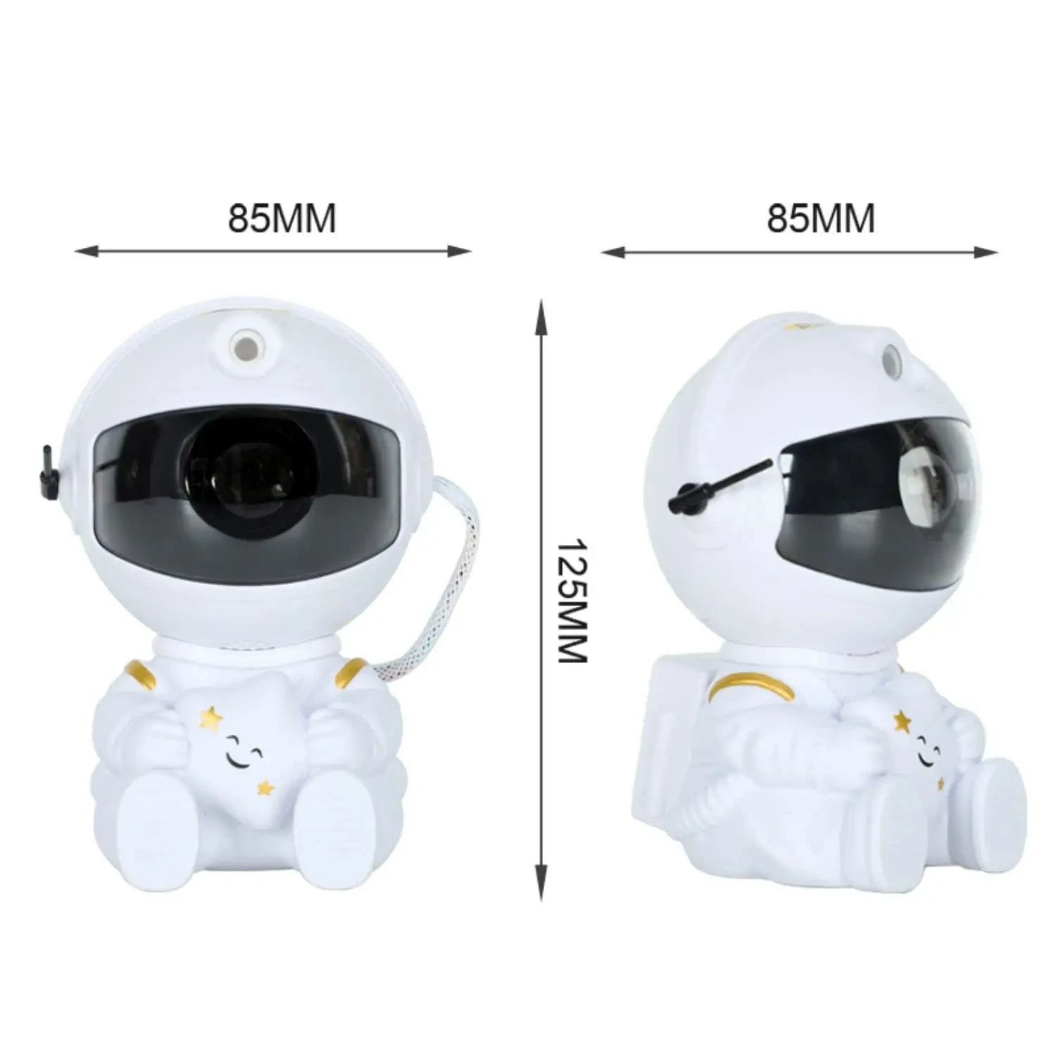 Proyector LED de astronauta estrellado, luz nocturna, Lámpara decorativa para dormitorio y habitación, regalos para niños, novedad