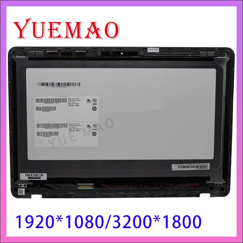 Imagem -02 - Polegada Laptop Lcd Assembléia Tela de Toque Nova Substituição para Asus Zenbook Ux360u Ux360 Ux360ua Fhd Qhd B133han02.7 13.3