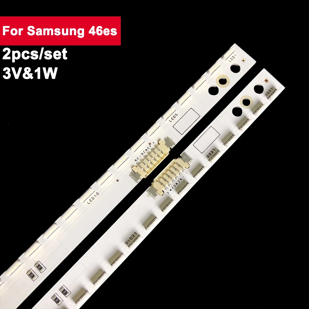 

2Pcs/set 46es 3D 572mm LED Backlight TV Strip for Samsung 6V2W 60led Aluminum UE46ES5500 LTJ460HN06 UA46ES5500R 2012SVS46 732NNB