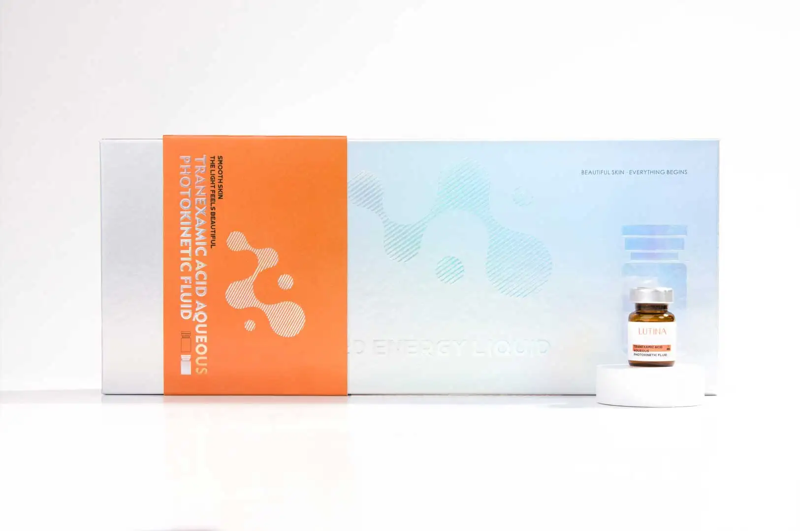 Sérum Ampoule Booster Profissional para Microneedling Facial com Colágeno e Ácido Tranexâmico para Clareamento Instantâneo da Pele
