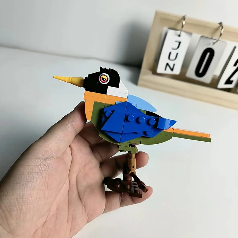 MOC Leaf Bulbul Bird Model Kit, bloques de construcción educativos, juguete para niños, conjunto de ensamblaje creativo, vacaciones únicas Gi, 83