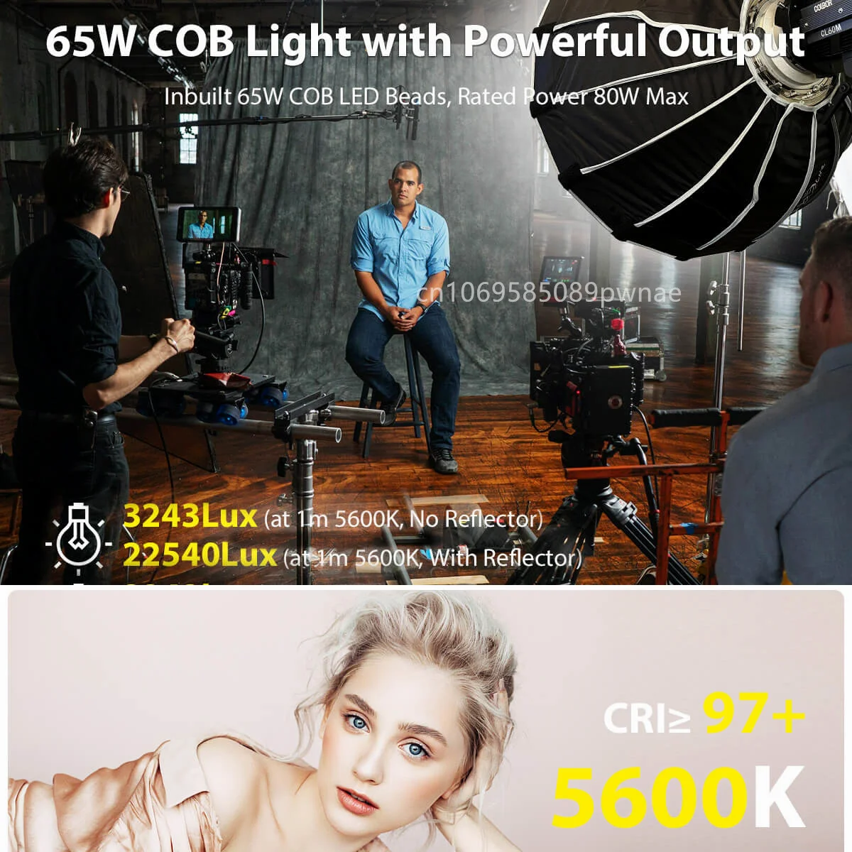 Moman – éclairage de scène Led pour Studio Photo, éclairage de Streaming pour photographie, CL60M