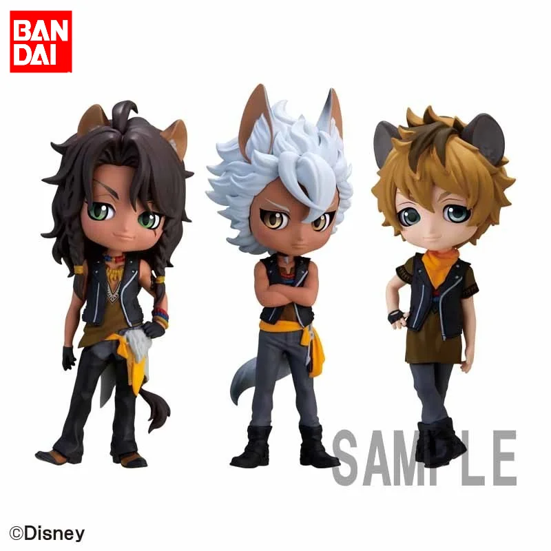 Bandai Disney Twisted-Wonderland Anime Qposket petit Ruggie Bucchi Jack Howl Action Figure Toys For Kids Gift Collectible Model