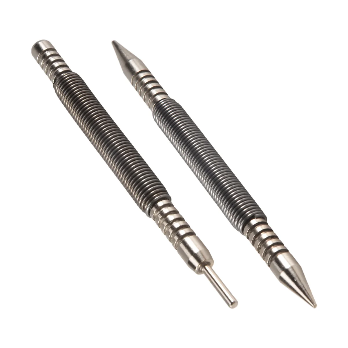 PROMOTION!2Pcs Hinge Pin Tool 1/32 2/32inch Hammerless Pogo Pin Punch Door Hinge Pin Removal Tool Small Spring Center Punch