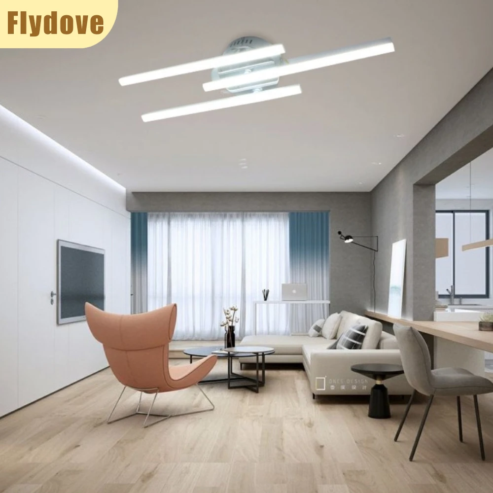 

New Bedroom LED Ceiling Light Nordic Creative 12W 18W 24W Chrome Alloy Corridor Kitchen Minimalist Main Light Home Decoration