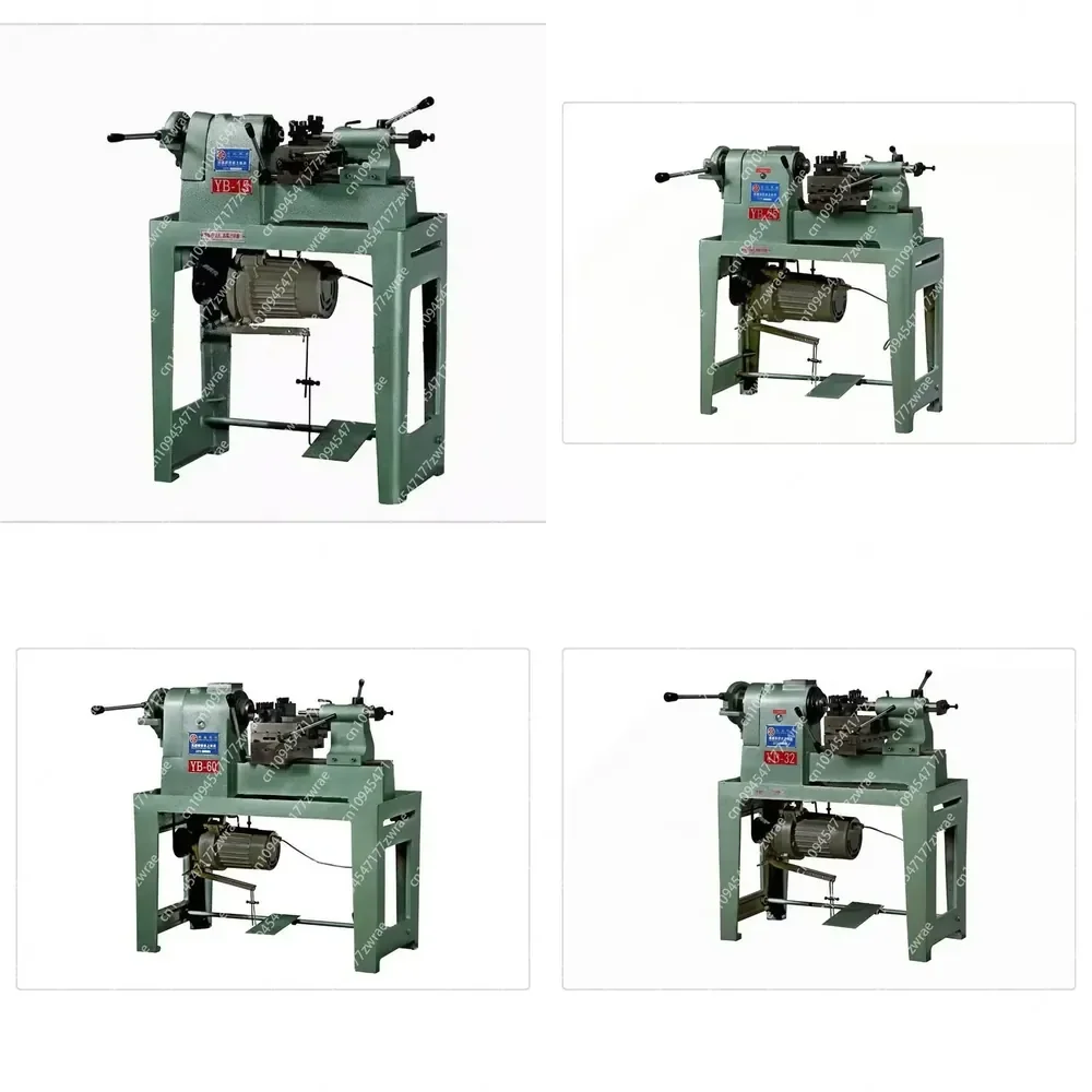 YB-15 Horizontal Industrial Manual Lathe Light Duty Turning Center High-Accuracy For Tool Parts Machining 220V