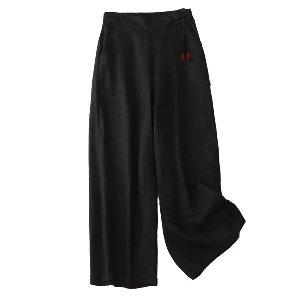 

Artistic Retro Style Wide Leg Pants High Waist Straight Leg Casual Pants Loose Summer Loose Pants Women's Fashion