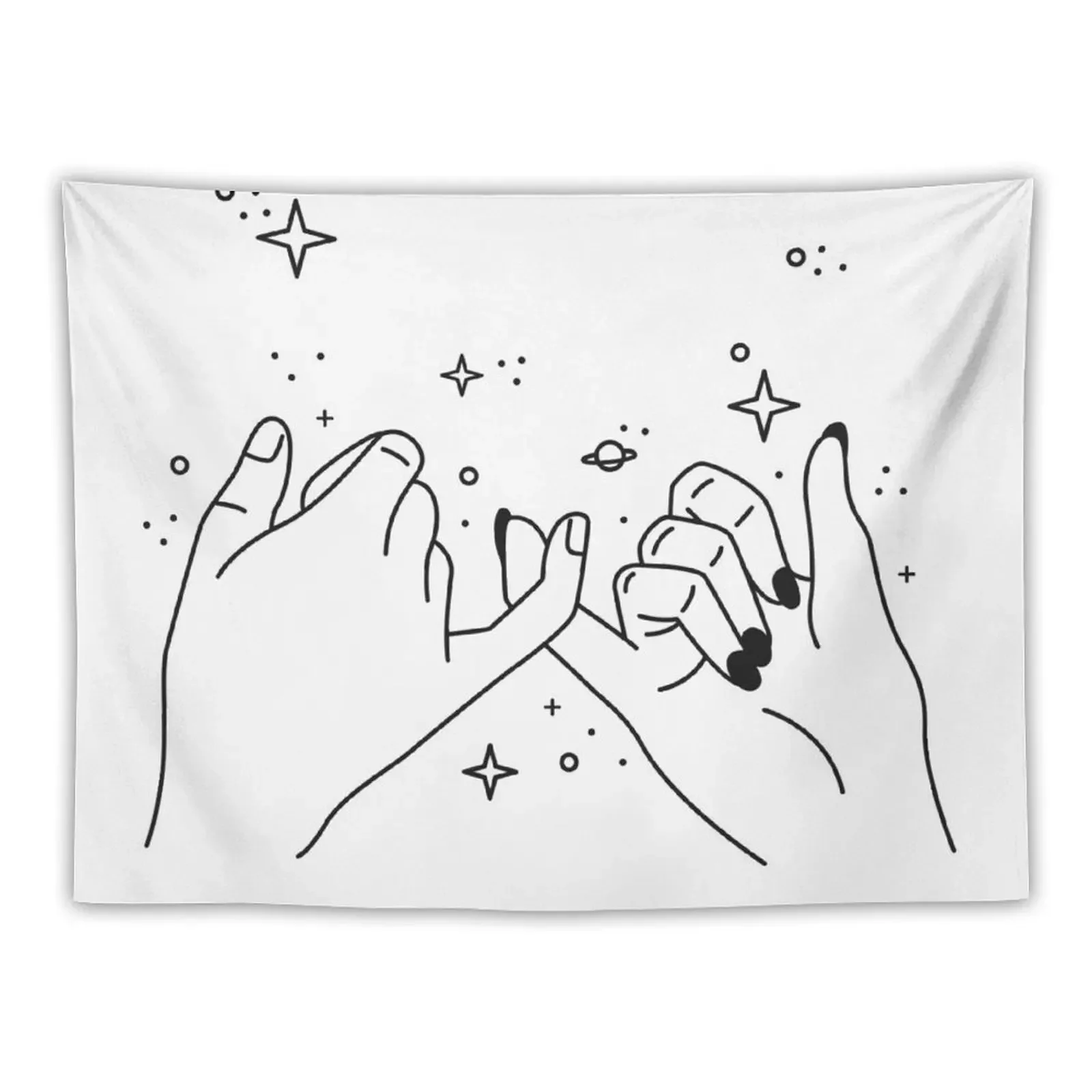 Pinky Promise Tapestry Decoration Aesthetic Aesthetic Room Decor Tapestry