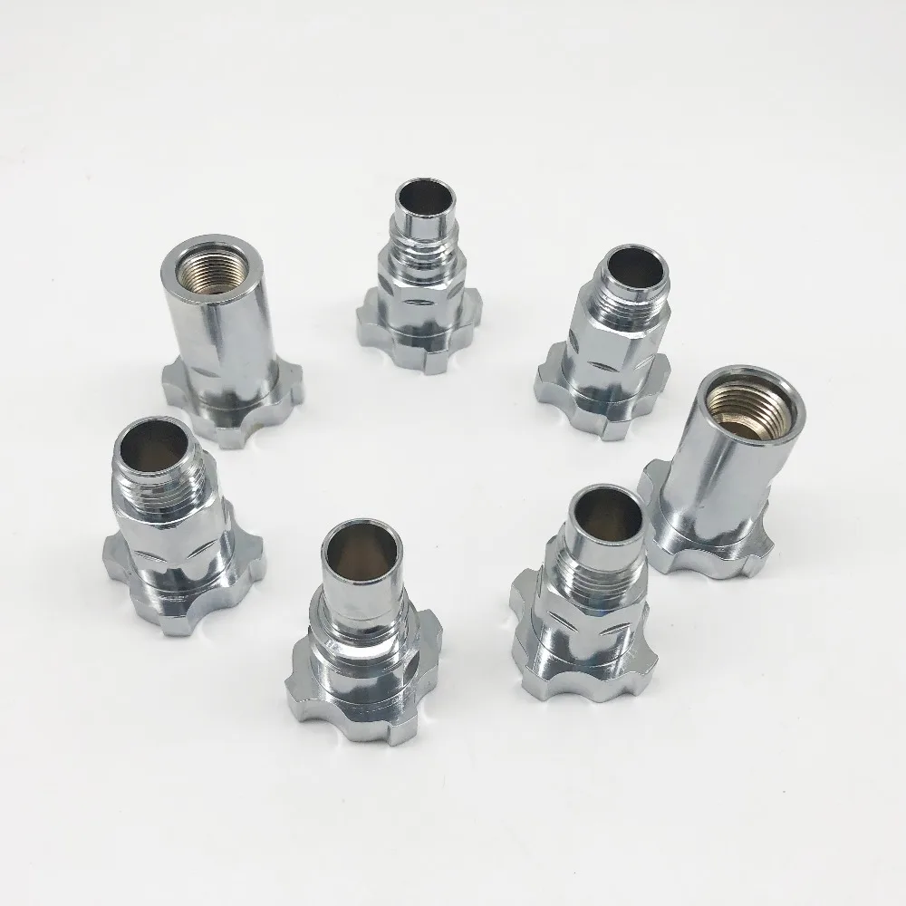 

Spray Gun Copper Material Connector Adapter 16X1.5 14X1 3/8 Spray Gun Cup Adapter For Spray Gun Disposable Measuring Cup