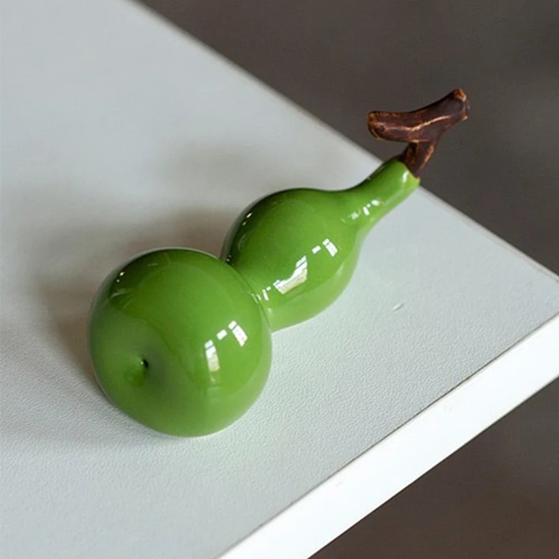 

Ceramic Gourd Shaped Pen Rest Writing Brush Holder Watercolor Ink Painting Chinese Calligraphy Pen Holder School Office Supplies