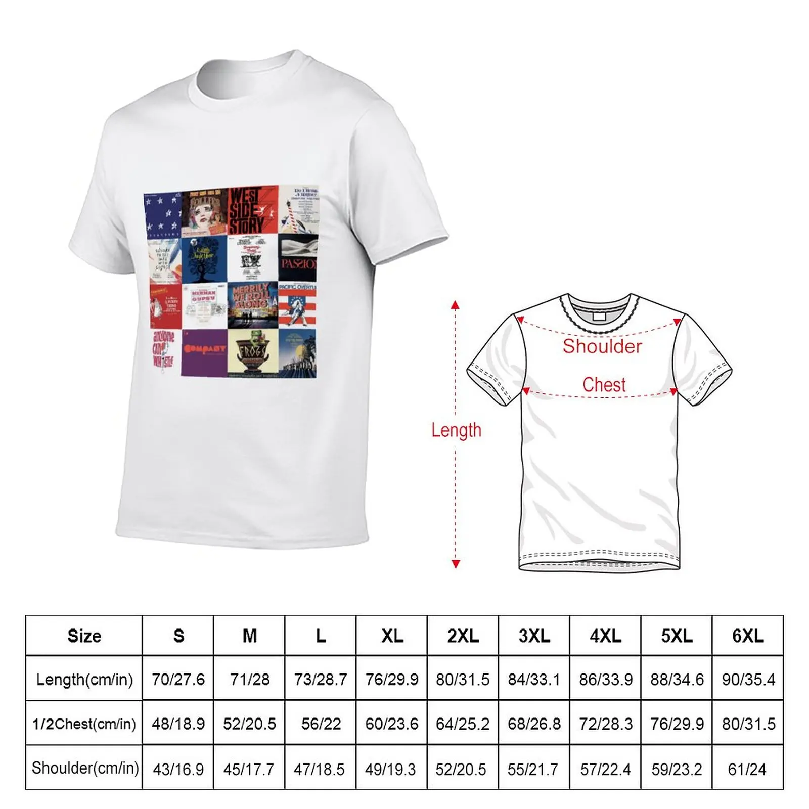 Sondheim collage T-Shirt animal print shirt for boys boys t shirts tops funny t shirts fruit of the loom mens t shirts