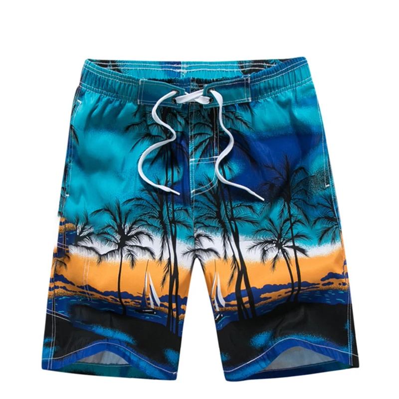 Coconut Tree Mens Swimwear Shorts Surf Board Shorts Sportwear Pant Boy Short Swimsuit Kids Summer Briefs Swimming Trunks