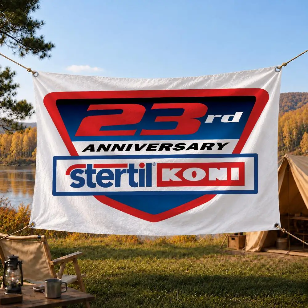 Stertil Koni Heavy Lift Equipment Flags Home Yard & Garden Decor Banner - Indoor Outdoor Wall Hanging Flag