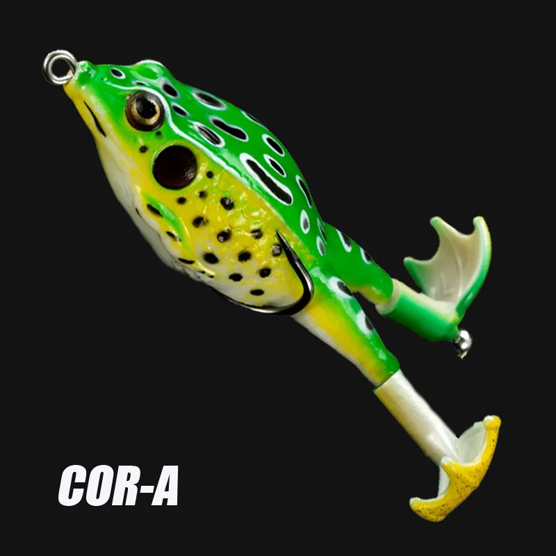 1pcTop Wasser Bass Angeln Lockt Weichen Frosch Doppel Propeller Beine Süßwasser Köder für Bass Snakehead Hecht