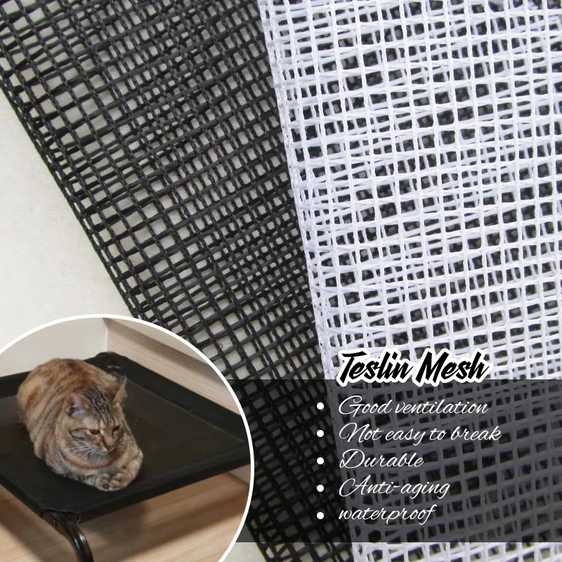 137*50cm Outdoor Warterproof Teslin Mesh Fabric For Diy Office Chair Placemat Pet Mat Bag Luggage Hat Pvc Mesh Textilene Fabric