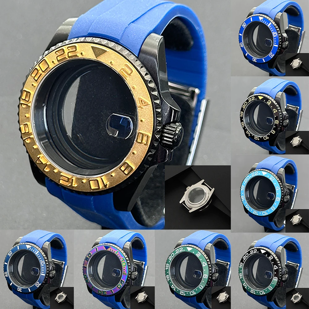 

NH35 NH36 NH38 Miyota 8215 GMT Ceramic Bezel Insert Sapphire Glass Jubilee Strap 28.5 mm Dial Unidirectional Bezel Yacht Range