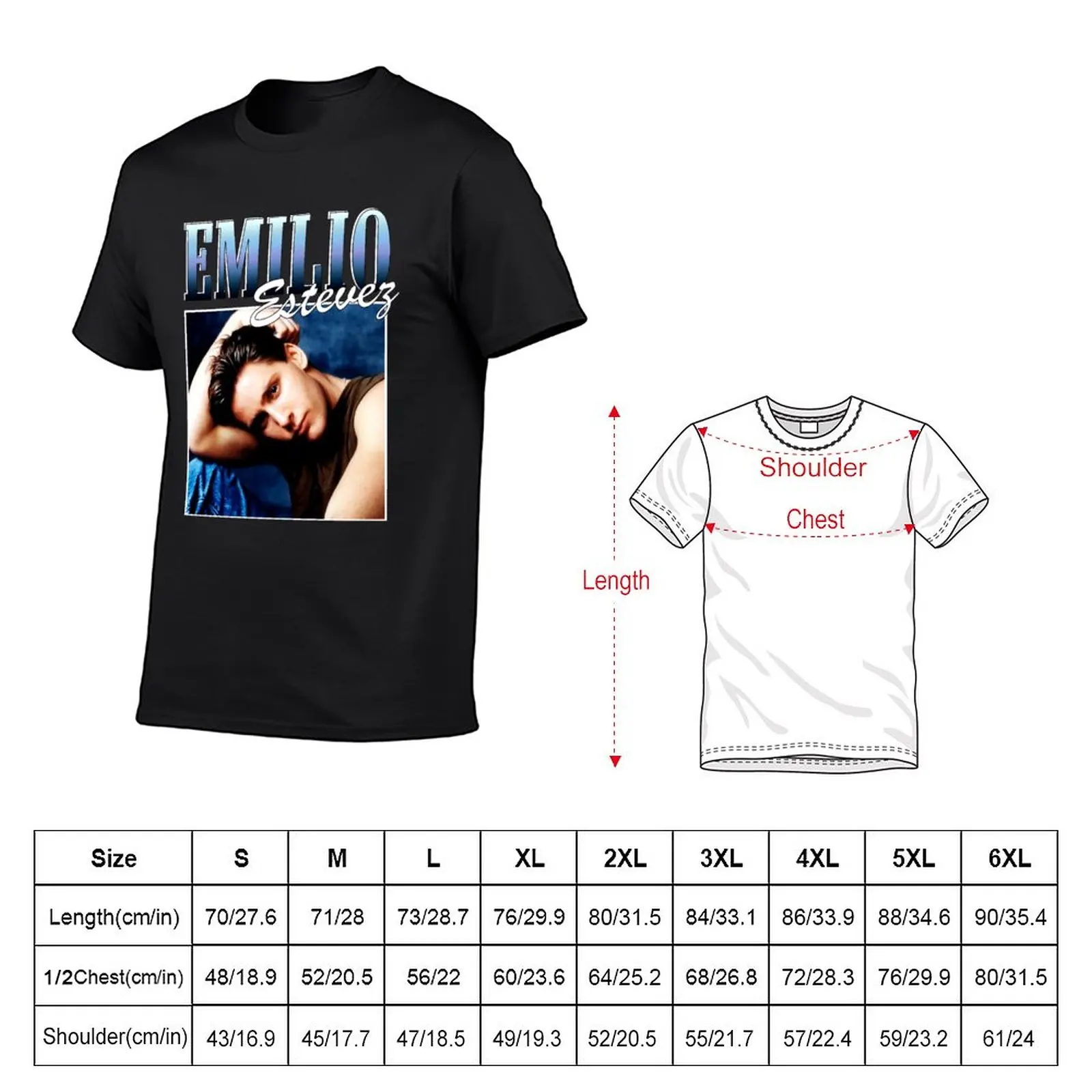 Emilio-Estevez-Brat-Pack T-Shirt Short sleeve vintage t shirt shirts graphic tees mens t shirts pack