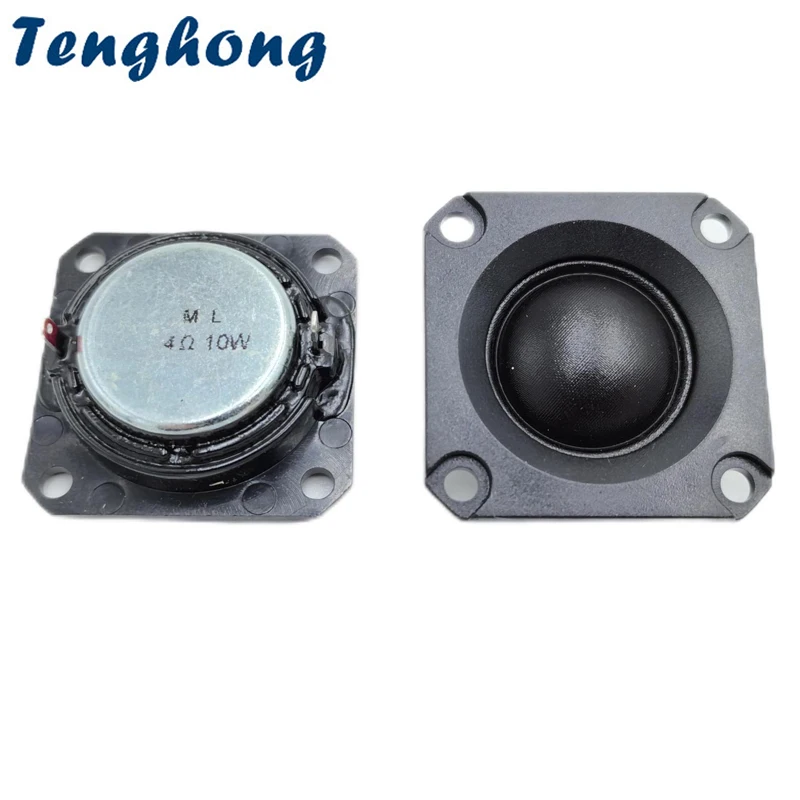 Tenghong 2 uds 40MM 4 6 Ohm 10W altavoz Tweeter de cúpula 20 núcleos película de seda ultrafina Audio agudos altavoz de música HIFI cine en casa