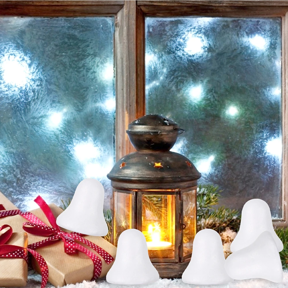 

40Pcs DIY Bell Shape Pendant Christmas Decorations Unfinished Xmas Tree Ornament Easy to Paint and Work with Christmas Ornaments