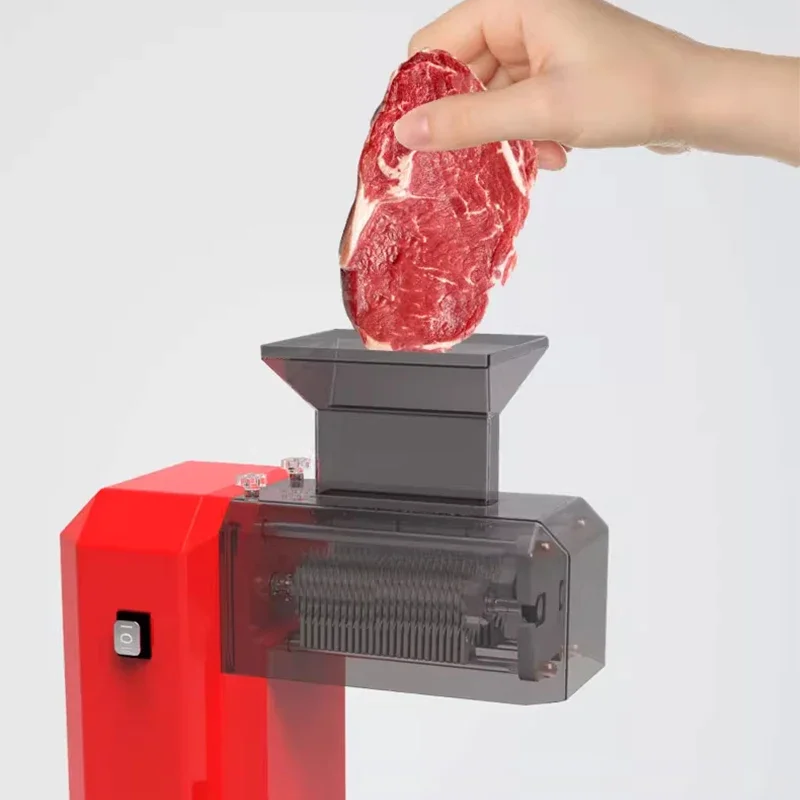 Mesin Daging Lembut Baja Tahan Karat Listrik 110V 220V Mesin Pelunak Daging Segar Mesin Pelunak Daging Babi Sapi Daging Kambing