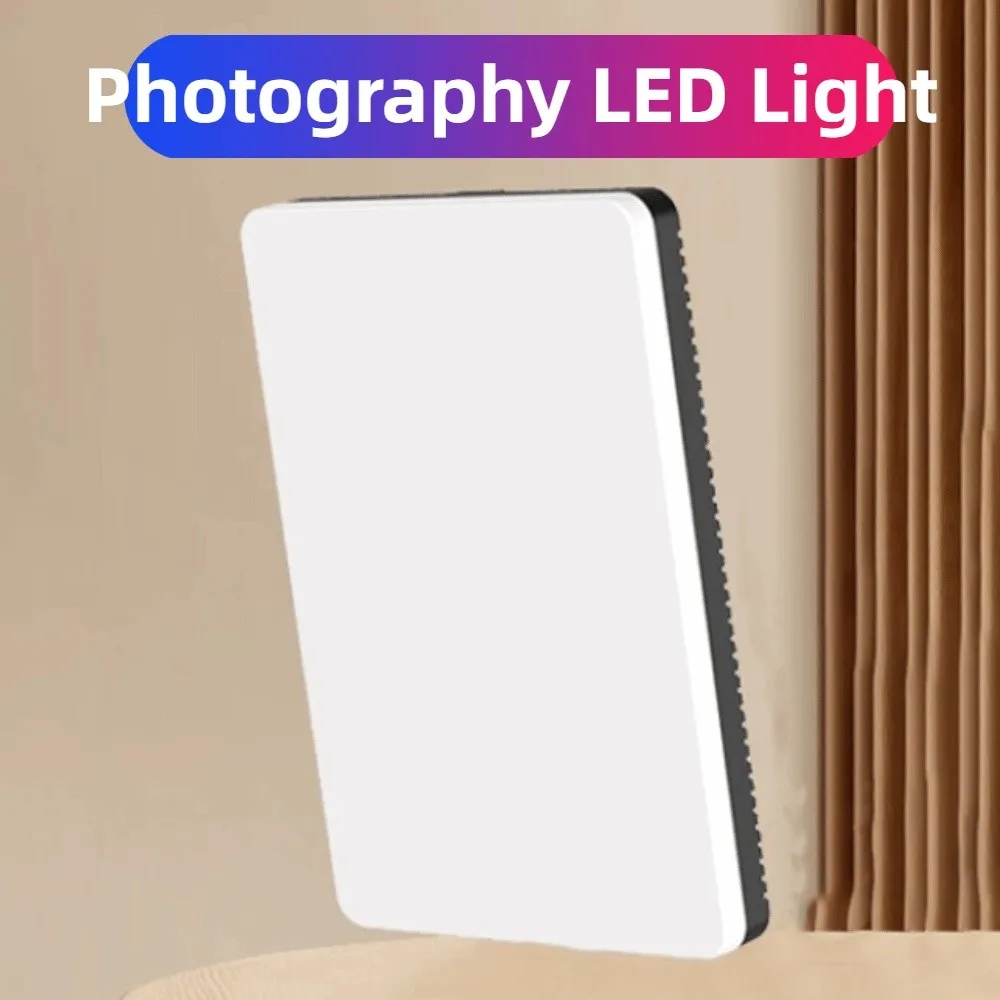 

Full Screen LED Video Panel Light 11inch Noiseless Photography Fill Lamp Line Control Adjustable Photography LED Light
