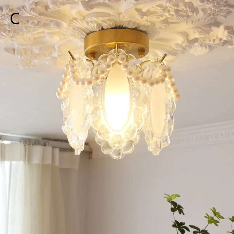 Crystal Corridor Corridor Light Balcony Entrance Porch Light  Luxury Net Red Creative New Modern Simple Small Ceiling Light