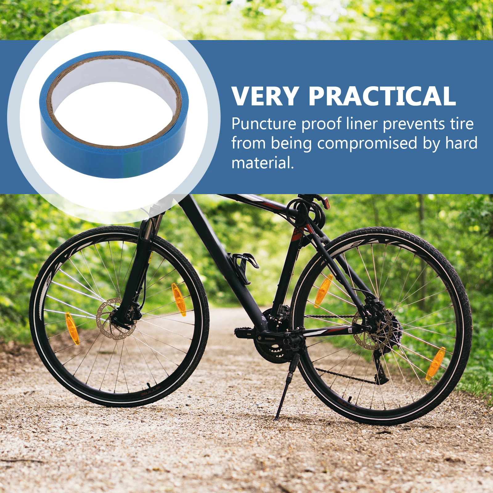 

Puncture Proof Bike Rim Tape Anti Nopp Glue Cycling Long Distance Terrain Protection Tire Sealant Strip