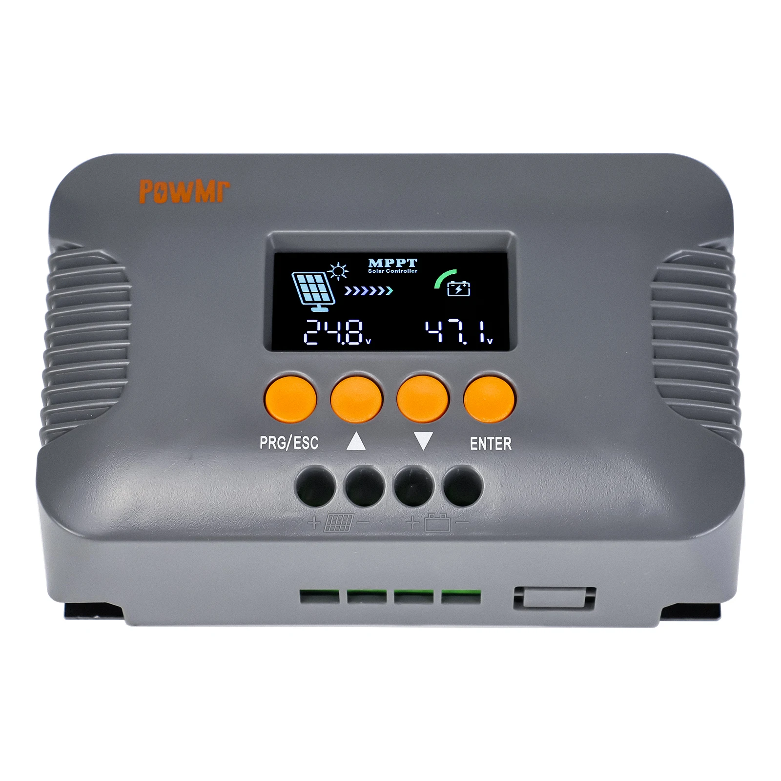US Stock 10A MPPT Boost-Type Solar Charger Controller Compatible with 24V/36V/48V/60V/72V LiFePO4 Gel and Flooded Lead-acid Battery for RV Home Camp Boat