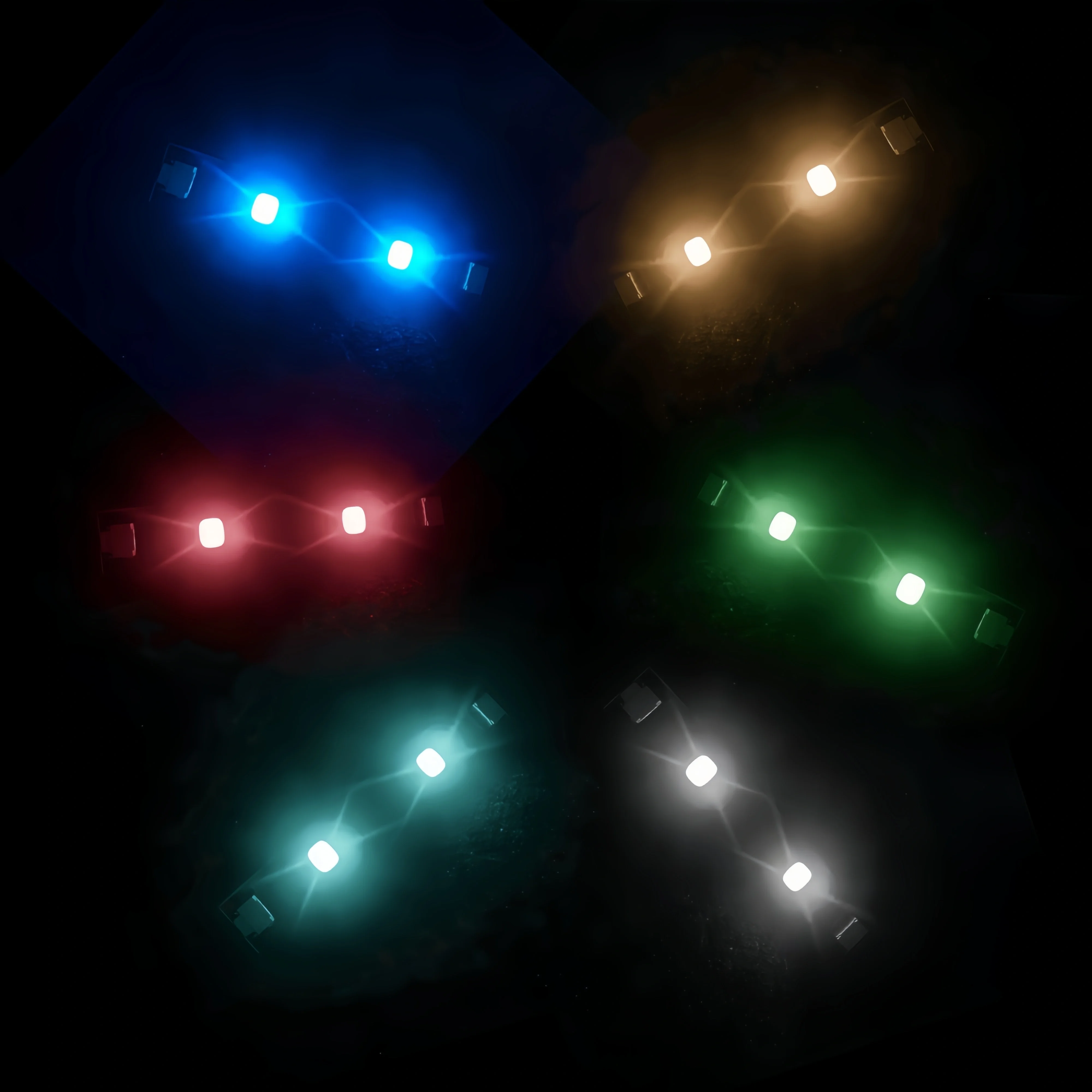 2pcs/1 bag LED Light Accessories For DIY Building Blocks Models Colorful Strip Lights With Adhesive - view 2