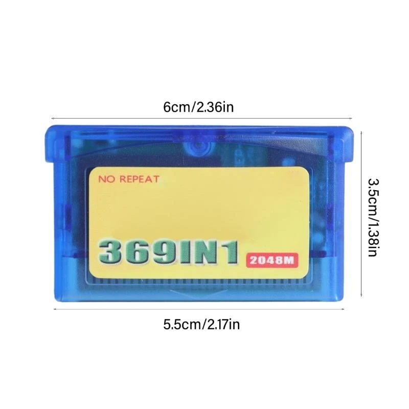 Retro Gaming Cartridge Card 369 in 1 English Version for Handheld Console 83CF - Image 6