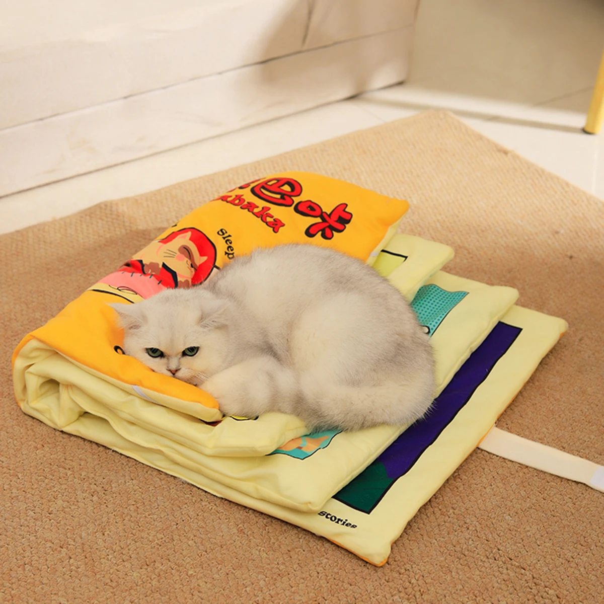 Book Style Cat Mat Nice And Fun Pet Mats Dogs And Cats Like The Rest Mat The Pet Mat Can Be Folded For Easy Carrying