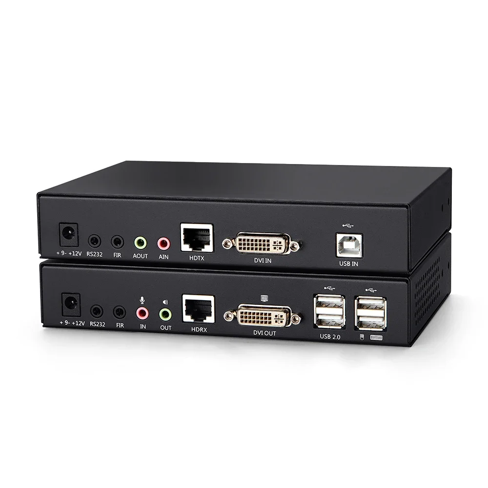 1 Port Usb Dvi Cat5 Kvm Extender IP Ethernet