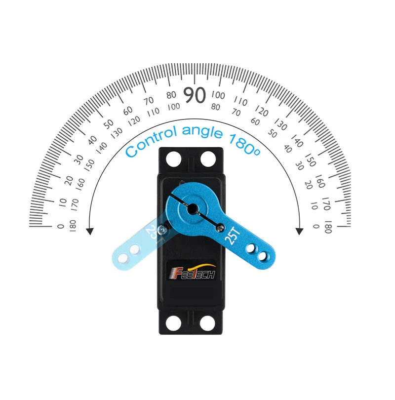 High Torque DS3235SG 35KG Blue Coreless Motor Digital Servo Metal Gear Stainless Steel Gear Waterproof Servo DS3235 for Robotic