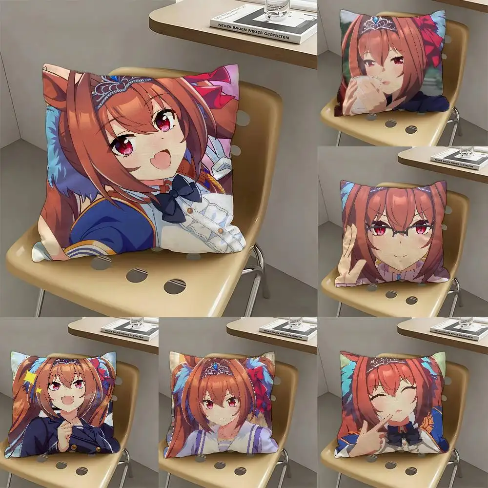 1pc Daiwa Scarlet Anime Characters Pillow Case Fashion Square Pillowcase Bedroom Sofa Room Ins Decoration Leisure